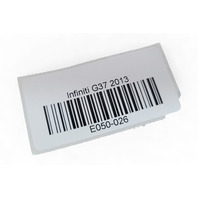 Infiniti G37 09-13 Sedan Sun Visor Sunvisor Right/Left Tan Set 96401-JJ51A, E050, OEM, 2009, 2010, 2011, 2012, 2013