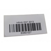 Infiniti G37 09-13 Front Dash Metal Trim Molding Left/Right Silver 68411-JJ60A, E050, OEM, 2009, 2010, 2011, 2012, 2013