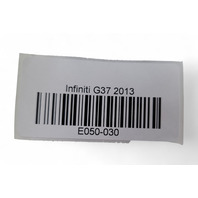 Infiniti G37 09-13 Steering Wheel Airbag, Black/Graphite, K8510-JJ50A, E050, OEM, 2009, 2010, 2011, 2012, 2013