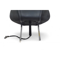 Infiniti G37 09-13 Convertible Front Right Headrest Head Rest Black, 86450-JJ60A, E050, OEM, 2009, 2010, 2011, 2012, 2013