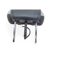 Infiniti G37 09-13 Convertible Front Left Headrest Head Rest Black, 86450-JJ60A, E050, OEM, 2009, 2010, 2011, 2012, 2013