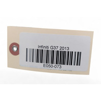 Infiniti G37 09-13 Rear/Right Seat Support Bar 73610-JJ50A, E050, OEM, 2009, 2010, 2011, 2012, 2013