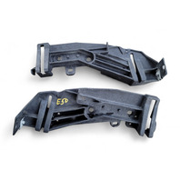 Infiniti G37 08-13 Headlight Lamp Bumper Bracket Beam Right/Left Set 62561-JL00A, E050, OEM, 2008, 2009, 2010, 2011, 2012, 2013