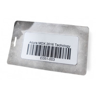 Acura MDX 16 Instrument Dash Harness Wiring Cabin, 32117-TZ5-A50, E051, OEM, 2016