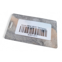 Acura MDX 14-16 Rear Right/Passenger Side Fender Liner 74551-TZ5-A10, E051, OEM, 2014, 2015, 2016