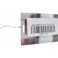 Acura MDX 14-20 Trunk Deck Lid Assy. Tailgate, 68100-TZ5-A91ZZ, E051, OEM, 2014, 2015, 2016, 2017, 2018, 2019, 2020