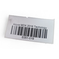 Acura MDX 14-24 Rear Right/Left Door Speaker Set (2) 39120-TZ5-A01, E051, OEM, 2014, 2015, 2016, 2017, 2018, 2019, 2020, 2021, 2022, 2023, 2024