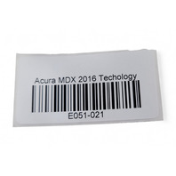 Acura MDX 14-20 GPS Satellite Navigation Antenna 39835-STX-A01, E051, OEM, 2014, 2015, 2016, 2017, 2018, 2019, 2020