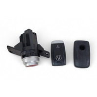 Acura MDX 14-20 Engine Start Stop Ignition Switch Button W/Fob Key, Key Case Set(3) 35881-TZ5-A01 E051, OEM, 2014, 2015, 2016, 2017, 2018, 2019, 2020