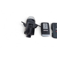 Acura MDX 14-20 Engine Start Stop Ignition Switch Button W/Fob Key, Key Case Set(3) 35881-TZ5-A01 E051, OEM, 2014, 2015, 2016, 2017, 2018, 2019, 2020