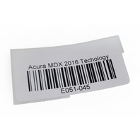 Acura MDX 14-16 Center Console Tray Lid Cover, 83414-TZ5-A01ZF, E051, OEM, 2014, 2015, 2016