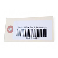 Acura MDX 14-16 Cooling Recovering Tank Reservoir 19101-5J6-A00, E051, OEM, 2014, 2015, 2016