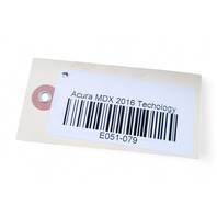 Acura MDX 14-16 Headlight Bracket Beam Bumper Retainer, Front Right/Passenger 71140-TZ5-A00, E051, OEM, 2014, 2015, 2016