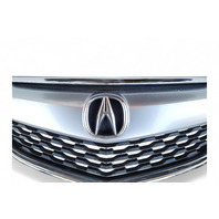 Acura MDX 14-16 Front Upper Grille Grill Pearl White W/Emblem 75101-TZ5-A03, E051, OEM, 2014, 2015, 2016