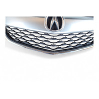 Acura MDX 14-16 Front Upper Grille Grill Pearl White W/Emblem 75101-TZ5-A03, E051, OEM, 2014, 2015, 2016