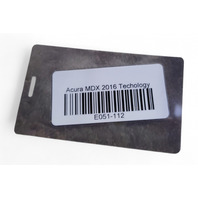 Acura MDX 14-20 ABS Wheel Speed Sensor Front Right/Passenger, 57450-TZ5-A02, E051, OEM, 2014, 2015, 2016, 2017, 2018, 2019, 2020