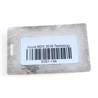 Acura MDX 14-20 Hood Release Latch Lock, 74120-TZ5-A01, E051, OEM, 2014, 2015, 2016, 2017, 2018, 2019, 2020