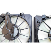 Acura MDX 14-20 Radiator Condenser Cooling Fan Motor w/Shroud Set 19030-5J6-A01, E051, OEM, 2014, 2015, 2016, 2017, 2018, 2019, 2020