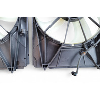 Acura MDX 14-20 Radiator Condenser Cooling Fan Motor w/Shroud Set 19030-5J6-A01, E051, OEM, 2014, 2015, 2016, 2017, 2018, 2019, 2020