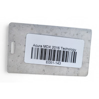 Acura MDX 14-20 Reinforcement Rear Rebar, 71530-TZ5-A00, E051, OEM, 2014, 2015, 2016, 2017, 2018, 2019, 2020