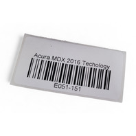 Acura MDX 14-20 Seat Belt Buckle Front Right/Passenger 04813-TZ5-A00ZB, E051, OEM, 2014, 2015, 2016, 2017, 2018, 2019, 2020