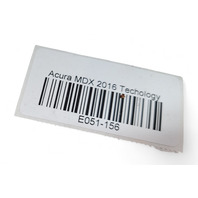 Acura MDX 14-18 Side Curtain Bag Left/Driver Air 78875-TZ5-A84, E051, OEM, 2014, 2015, 2016, 2017, 2018