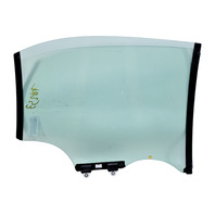 Acura RL 05-12 Rear Left/Driver Door Glass Window 73450-SJA-A11, E052, OEM, 2005, 2006, 2007, 2008, 2009, 2010, 2011, 2012
