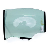 Acura RL 05-12 Rear Left/Driver Door Glass Window 73450-SJA-A11, E052, OEM, 2005, 2006, 2007, 2008, 2009, 2010, 2011, 2012