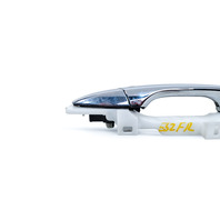 Acura RL 05-06 Exterior Door Handle Front Right Silver Metallic, 72141-SJA-A14ZF, E052, OEM, 2005, 2006