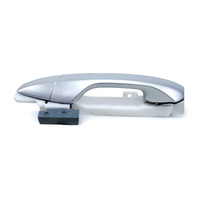Acura RL 05-06 Exterior Door Handle Rear Left/Driver Silver Metallic, 72681-SJA-A01ZF, E052, OEM, 2005, 2006