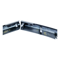 Acura RL 05-06 Radio Garnish Center Trim Silver Left/Right Set 77250-SJA-A01ZA, E052, OEM, 2005, 2006