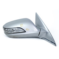 Acura RL 05-06 Side View Mirror, Right/Pass, Silver Metallic  76200-SJA-315ZN, E052, OEM, 2005, 2006