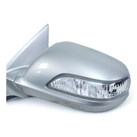 Acura RL 05-08 Side View Mirror, Left/Driver, Silver Metallic 76250-SJA-315ZN, E052, OEM, 2005, 2006, 2007, 2008