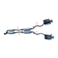 Acura RL 05-08 Exhaust Pipe Assembly, 18220-SJA-A03, 18305-SJA-E01, E052, OEM, 2005, 2006, 2007, 2008