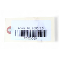 Acura RL 05-08 Oxygen O2 Sensor Set 36532-RJA-004, E052, OEM, 2005, 2006, 2007, 2008