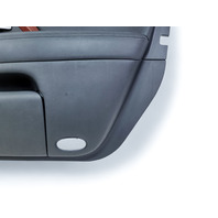 Acura RL 05-08 Front Door Panel Trim Right/Passenger Black  83501-SJA-A04ZD, E052, OEM, 2005, 2006, 2007, 2008