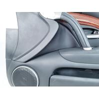 Acura RL 05-08 Front Door Panel Trim Right/Passenger Black  83501-SJA-A04ZD, E052, OEM, 2005, 2006, 2007, 2008