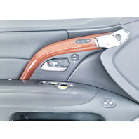 Acura RL 05-12 Front Left Door Panel Trim Black 83551-SJA-A04ZG, E052, OEM, 2005, 2006, 2007, 2008, 2009, 2010, 2011, 2012