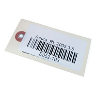 Acura RL 05-08 Rear Left Door Panel Trim Black  83751-SJA-A16ZG, E052, OEM, 2005, 2006, 2007, 2008
