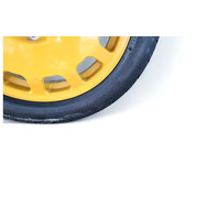 Acura RL 05-08 Spare Tire Wheel Donut Disc Rim Yellow T155/70D17, 42700-SJA-J51, E052, OEM, 2005, 2006, 2007, 2008