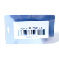 Acura RL 05-08 Left Driver, Front Fender Liner, 74150-SJA-A00, E052, OEM, 2005, 2006, 2007, 2008