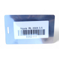 Acura RL 05-08 Left Driver, Front Fender Liner, 74150-SJA-A00, E052, OEM, 2005, 2006, 2007, 2008