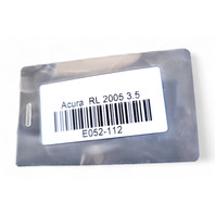 Acura RL 05-08 Front Radiator Body Cover 71123-SJA-A00, E052, OEM, 2005, 2006, 2007, 2008