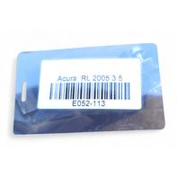 Acura RL 05-08 Air Intake Resonator Chamber 17230-RJA-A00, E052, OEM, 2005, 2006, 2007, 2008