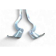 Acura RL 05 Hood Hinges Stay Set Left/Right White 60170-SJA-305ZZ, 60120-SJA-305ZZ, E052, OEM, 2005