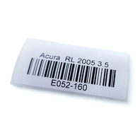 Acura RL 05-14 Rear Trunk Lift-gate Deck Lid Emblem "Acura", "RL", "SH-AWD" 75711-SJA-A01, E052, OEM, 2005, 2006, 2007, 2008, 2009, 2010, 2011, 2012, 2013, 2014