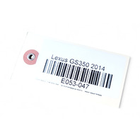 Lexus GS350 13-20 Rear Brake Caliper Right/Passenger 47830-30350, E053, OEM, 2013, 2014, 2015, 2016, 2017, 2018, 2019, 2020 Lexus GS350 13-20 Rear Brake Caliper Right/Passenger 47830-30350, E053, OEM, 2013, 2014, 2015, 2016, 2017, 2018, 2019, 2020