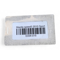 Mazda 3 Speed 10-13 Rear Left/Right Shock Spring Coil Set BBN6-28-011D, E054, OEM, 2010, 2011, 2012, 2013