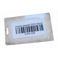 Mazda 3 Speed 10-13 Front Bumper Grill Grille Cover, BBN6-50-7M0C, E054, OEM, 2010, 2011, 2012, 2013