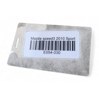 Mazda 3 Speed 10-13 Knuckle Spindle Rear Left/Driver B39D-28-250A, E054, OEM, 2010, 2011, 2012, 2013